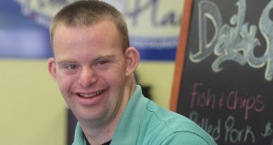 http://interviewsthatmatter.net/2013/08/19/tim-harris-on-living-with-down-syndrome-i-call-it-born-to-be-awesome/